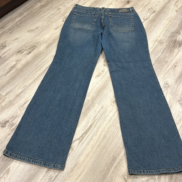 Vintage 90s Y2K JAG Embroidered Denim Wide Leg Flare Jeans / Women’s Sz 16 XL - Picture 4 of 13